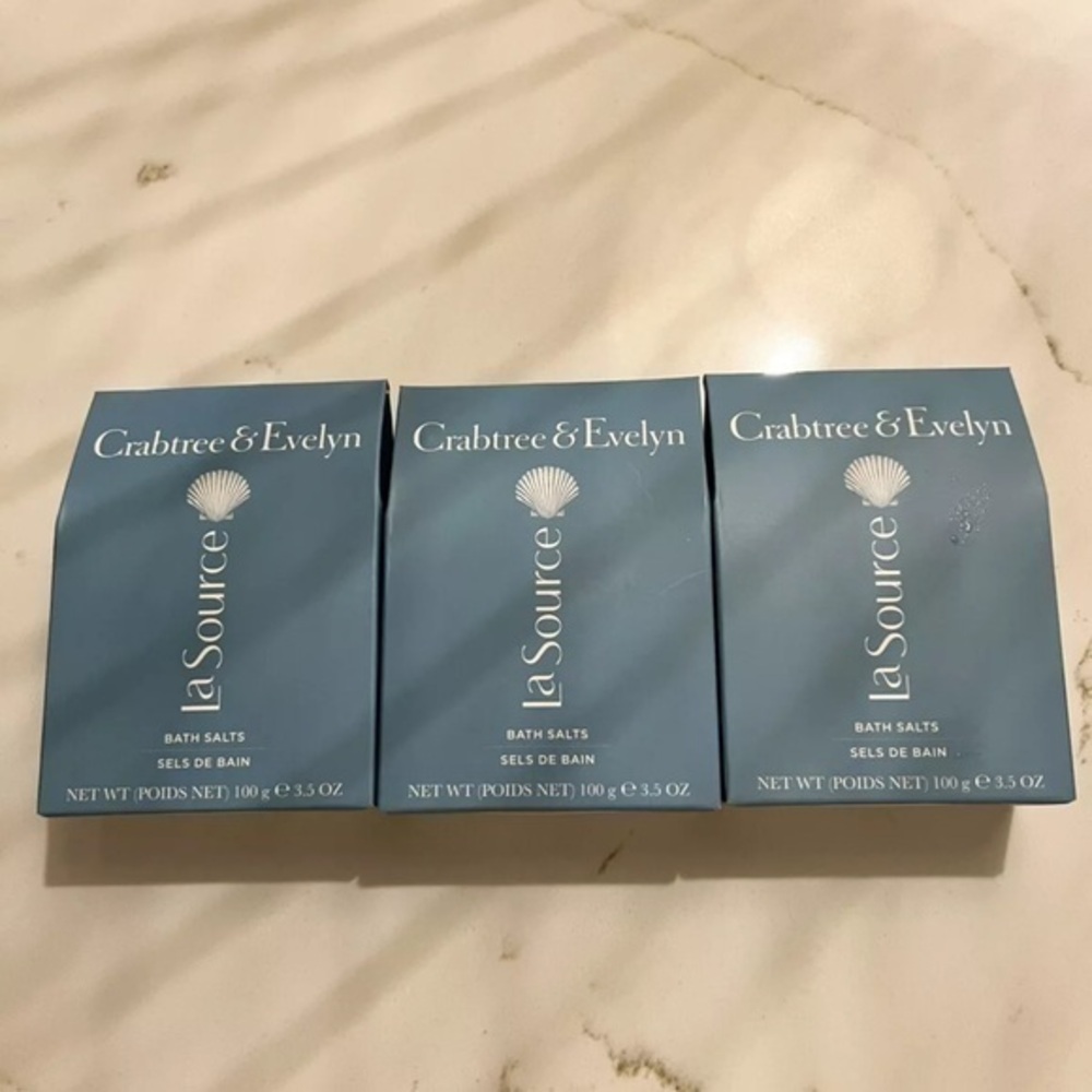 3 packs of Crabtree & Evelyn La Source Bath Salts